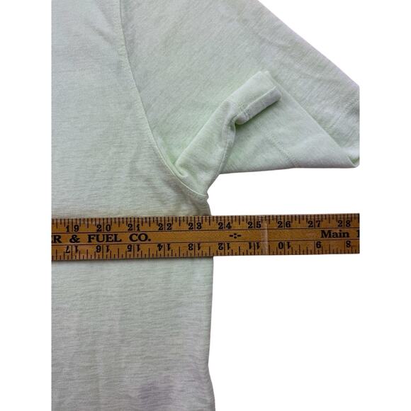 Athleta Top Womens XL Breezy Serene Tee Short Sleeve Light Green To Relaxed - Picture 7 of 8